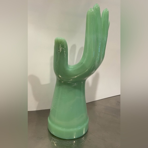 COPY - Jadeite Green Glass ring tree - Picture 6 of 10